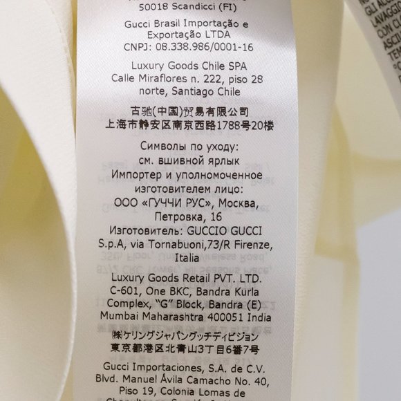 Gucci Spring 2022 Crêpe de Chine White Silk Ruffle Blouse - Picture 16 of 16